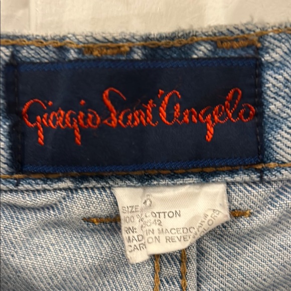 Women’s Giorgio Sant’Angelo Light Blue Denim Shorts size 10 - Picture 2 of 3